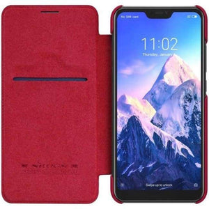 Planet Gates Qin leather red / case / xiaomi redmi 6 pro Xiaomi redmi 6 pro case NILLKIN brand shell style high quality luxury back cover protective redmi6 pro coque free shipping