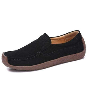 Planet Gates QL526 Black / 11 STQ 2018 Autumn women flats leather suede slip on loafers shoes ladies ballet flats shoes female boat oxford shoes QL526