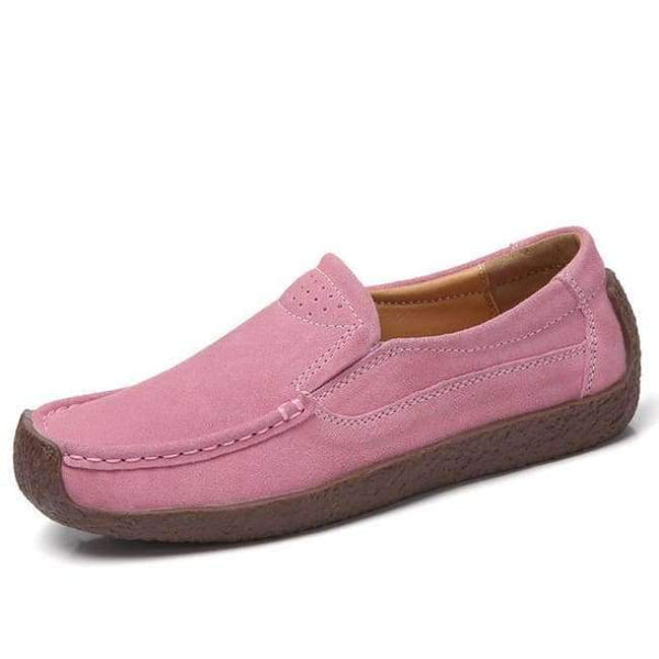 Planet Gates QL526 Pink / 11 STQ 2018 Autumn women flats leather suede slip on loafers shoes ladies ballet flats shoes female boat oxford shoes QL526