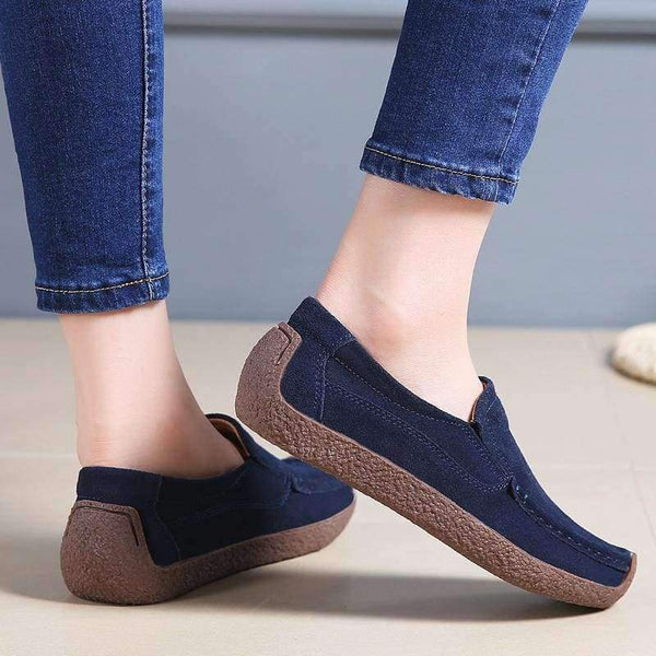 Planet Gates QL526 Red / 11 STQ 2018 Autumn women flats leather suede slip on loafers shoes ladies ballet flats shoes female boat oxford shoes QL526