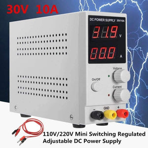 Planet Gates Quality 0-10A 0-30V 220V LCD DC Power Supply Adjustable Precision Variable Digital Lab