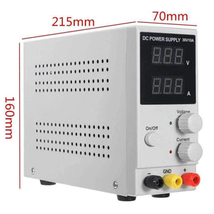 Planet Gates Quality 0-10A 0-30V 220V LCD DC Power Supply Adjustable Precision Variable Digital Lab