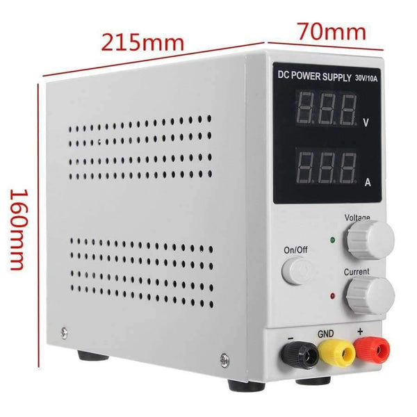 Planet Gates Quality 0-10A 0-30V 220V LCD DC Power Supply Adjustable Precision Variable Digital Lab