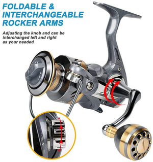 Planet Gates Quality 12+1BB Fishing Reel Spinning 5.2:1 Gear Ratio High Speed Carp Fishing Reel For Saltwater Spinning Reels