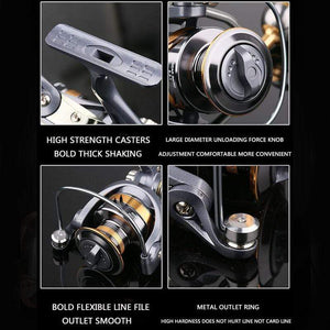 Planet Gates Quality 12+1BB Fishing Reel Spinning 5.2:1 Gear Ratio High Speed Carp Fishing Reel For Saltwater Spinning Reels