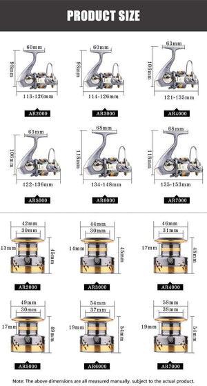 Planet Gates Quality 12+1BB Fishing Reel Spinning 5.2:1 Gear Ratio High Speed Carp Fishing Reel For Saltwater Spinning Reels