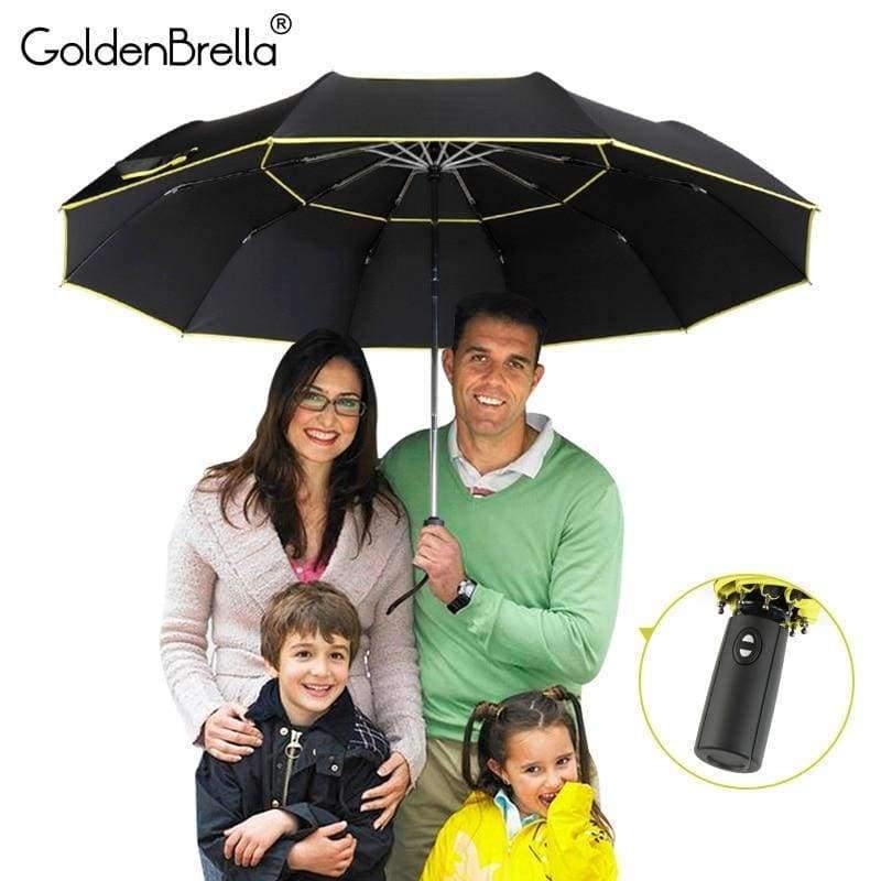 Planet Gates Quality 120cm Fully-automatic Umbrella Men Rain Woman Double Layer 3 Folding Business Gift Umbrella Windproof Sun Umbrellas