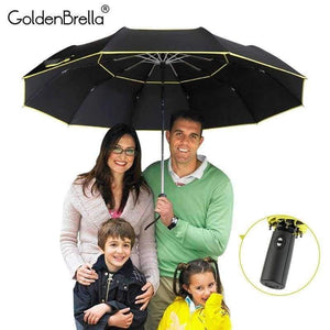 Planet Gates Quality 120cm Fully-automatic Umbrella Men Rain Woman Double Layer 3 Folding Business Gift Umbrella Windproof Sun Umbrellas