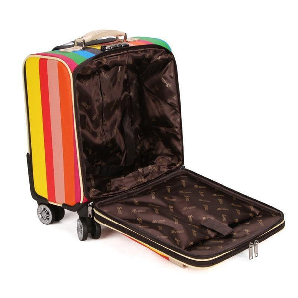 Planet Gates Quality 16 inch Travel Suitcase Women Trolley Travel Bags Spinner Wheels Student Rolling Luggage Boarding Travel Luggage