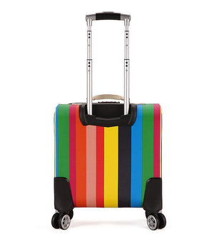 Planet Gates Quality 16 inch Travel Suitcase Women Trolley Travel Bags Spinner Wheels Student Rolling Luggage Boarding Travel Luggage