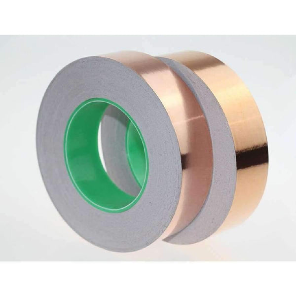 Planet Gates Quality 25mm X 30m Single Adhesive Conductive Copper Foil Tape EMI Shield Copper Strip High Temperature Tape