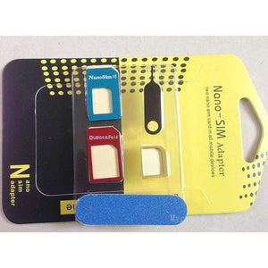 Planet Gates Quality 5 in 1 Metal Nano Sim Card to Micro Sim Card Standard Sim Card Adapter Adaptor Tools For Iphone 4 / 4S/ 5 6 6 Plus