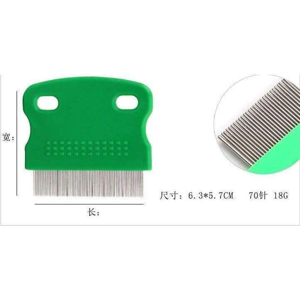 Planet Gates Quality 6CM stainless steel lice comb detangle close tine comb hair brush for hairdressing styling hair care cleaning tool