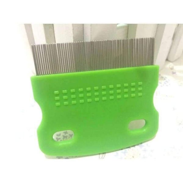 Planet Gates Quality 6CM stainless steel lice comb detangle close tine comb hair brush for hairdressing styling hair care cleaning tool