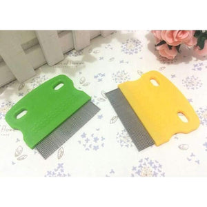 Planet Gates Quality 6CM stainless steel lice comb detangle close tine comb hair brush for hairdressing styling hair care cleaning tool