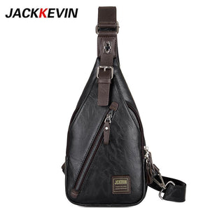 Planet Gates Quality Assurance CHEST BAG MEN Anti-theft Magnetic Clasp Leather Bag Messenger Bag Fashion Men's Bags