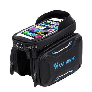 Planet Gates Quality Blue / China Bicycle Bags Front Frame High-quality MTB Bike Bag Cycling Accessories Waterproof Screen Touch Top Tube Phone Bag