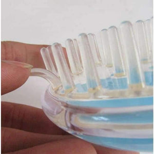 Planet Gates Quality eco-friendly massage hair brush air cushion head massage comb silicone brush as health care hair styling tool