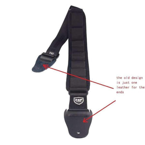Planet Gates Quality Foam Electric Guitar Strap Adjustable 110~134 cm length Genuine Leather End Bass Strap Musical Instrument Belt