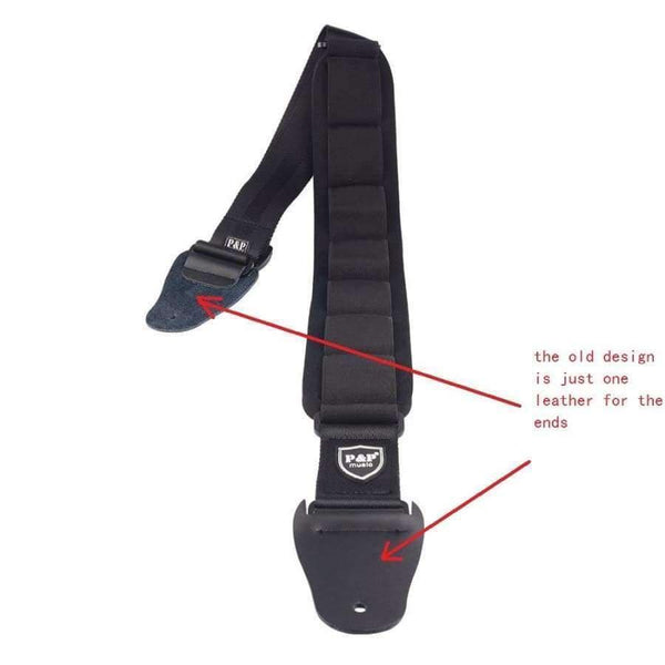 Planet Gates Quality Foam Electric Guitar Strap Adjustable 110~134 cm length Genuine Leather End Bass Strap Musical Instrument Belt