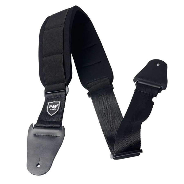 Planet Gates Quality Foam Electric Guitar Strap Adjustable 110~134 cm length Genuine Leather End Bass Strap Musical Instrument Belt