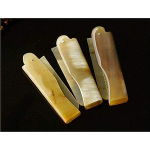 Planet Gates Quality Foldable Yak Horn Comb Pocket Clip Moustache Beard Styling Tool Portable Comb Hairdressing Hair Hair Care Tools