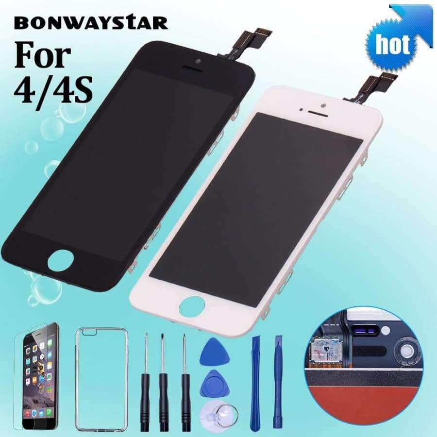 Planet Gates Quality For iPhone 5S 5 4S 5c LCD Touch Screen Assembly 100% Brand New Display LCD for iPhone SE Screen+tempered glass+Tools