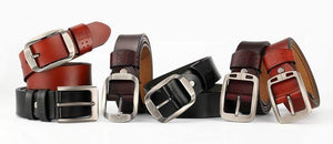 Planet Gates Quality Genuine Leather Luxury Strap Male Belts For Men Jeans Casual Belt Pin Buckle