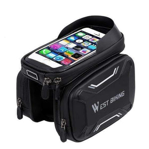 Planet Gates Quality Gray / China Bicycle Bags Front Frame High-quality MTB Bike Bag Cycling Accessories Waterproof Screen Touch Top Tube Phone Bag