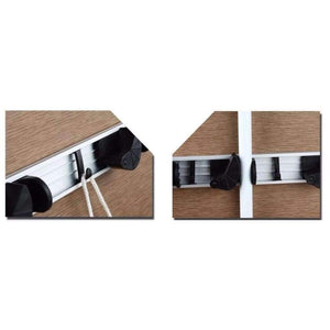 Planet Gates Quality kitchen storage tool holder, 4 position with 5 hooks Wall Mounted Storage organizer, mop and broom storage holders racks