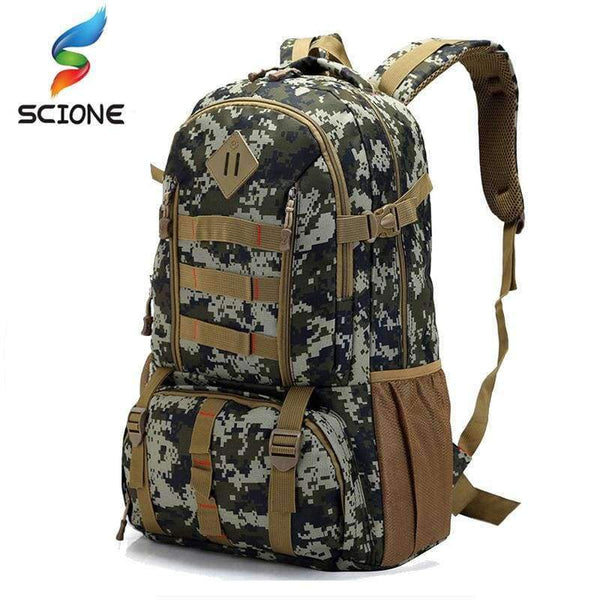 Planet Gates Quality Large 50L Waterproof Molle Military Tactical Backpack Hunting Hiking Camping Rucksack Army Backpack Sports Bag