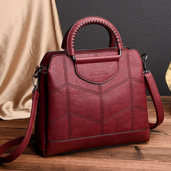 Quality Leather Crossbody Bags For Women  Fashion Embroidery Shoulder Bag Female Handbags