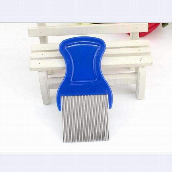 Planet Gates Quality metal stainless steel lice comb detangle dandruff comb hairbrush for hair care cleaning hairdressing styling tool