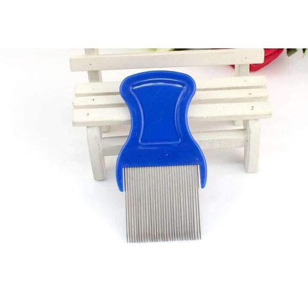 Planet Gates Quality metal stainless steel lice comb detangle dandruff comb hairbrush for hair care cleaning hairdressing styling tool