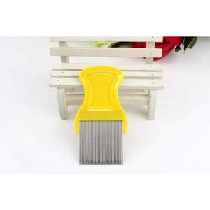 Planet Gates Quality metal stainless steel lice comb detangle dandruff comb hairbrush for hair care cleaning hairdressing styling tool