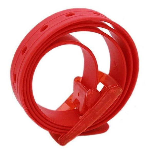 Quality Plastic Belt Cute Candy Multi Color Silicone Rubber Leather Belt Smooth Buckle For Women Men Belt Riem