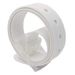 Quality Plastic Belt Cute Candy Multi Color Silicone Rubber Leather Belt Smooth Buckle For Women Men Belt Riem