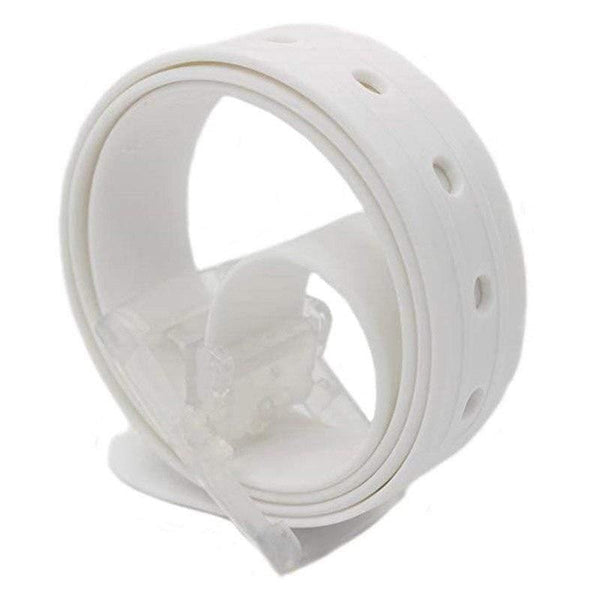 Quality Plastic Belt Cute Candy Multi Color Silicone Rubber Leather Belt Smooth Buckle For Women Men Belt Riem