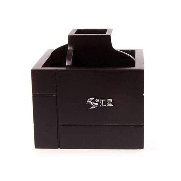 Planet Gates Quality Red Wooden Pen Holder Stationery Holder Pen Pots Desk Organizer Pencil Stands Office Rotatable Desk Accessories