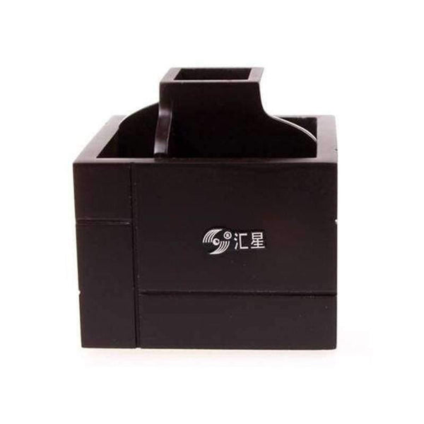 Planet Gates Quality Red Wooden Pen Holder Stationery Holder Pen Pots Desk Organizer Pencil Stands Office Rotatable Desk Accessories