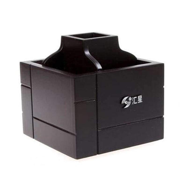 Planet Gates Quality Red Wooden Pen Holder Stationery Holder Pen Pots Desk Organizer Pencil Stands Office Rotatable Desk Accessories