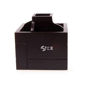 Planet Gates Quality Red Wooden Pen Holder Stationery Holder Pen Pots Desk Organizer Pencil Stands Office Rotatable Desk Accessories