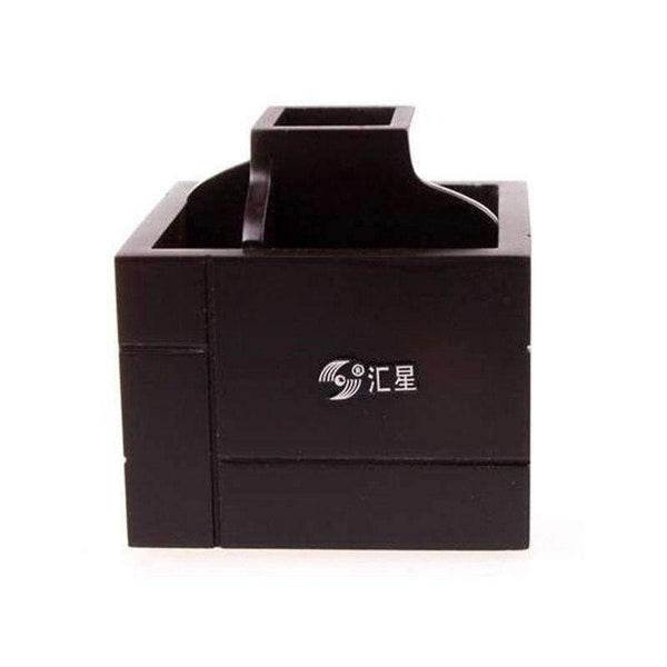 Planet Gates Quality Red Wooden Pen Holder Stationery Holder Pen Pots Desk Organizer Pencil Stands Office Rotatable Desk Accessories