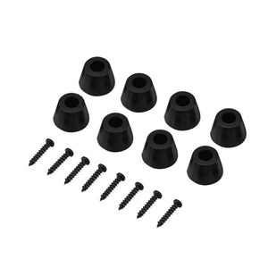 Planet Gates Quality Rubber Feet 8 Pcs 30x20mm Rubber Feet Anti-vibration Base Pad Stand for Speaker Guitar Amplifier With Screws