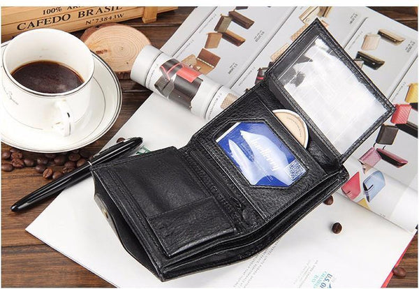 Planet Gates Quality short men's wallet ,Genuine leather quality guarantee purse for male,coin purse, free shipping