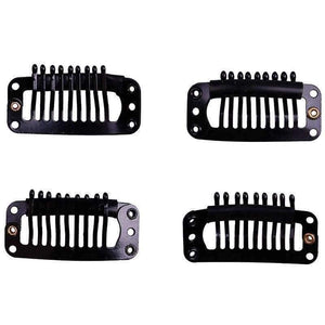 Planet Gates Quality Snap Clips for Wig/Hair Extension Weft Metal 9-Teeth 50pcs/lot