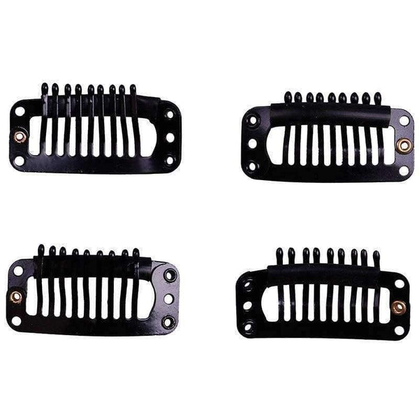 Planet Gates Quality Snap Clips for Wig/Hair Extension Weft Metal 9-Teeth 50pcs/lot