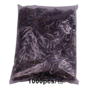 Planet Gates Quality Snap Clips for Wig/Hair Extension Weft Metal 9-Teeth 50pcs/lot