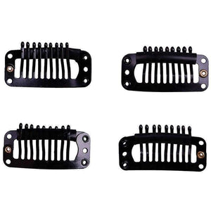 Planet Gates Quality Snap Clips for Wig/Hair Extension Weft Metal 9-Teeth 50pcs/lot