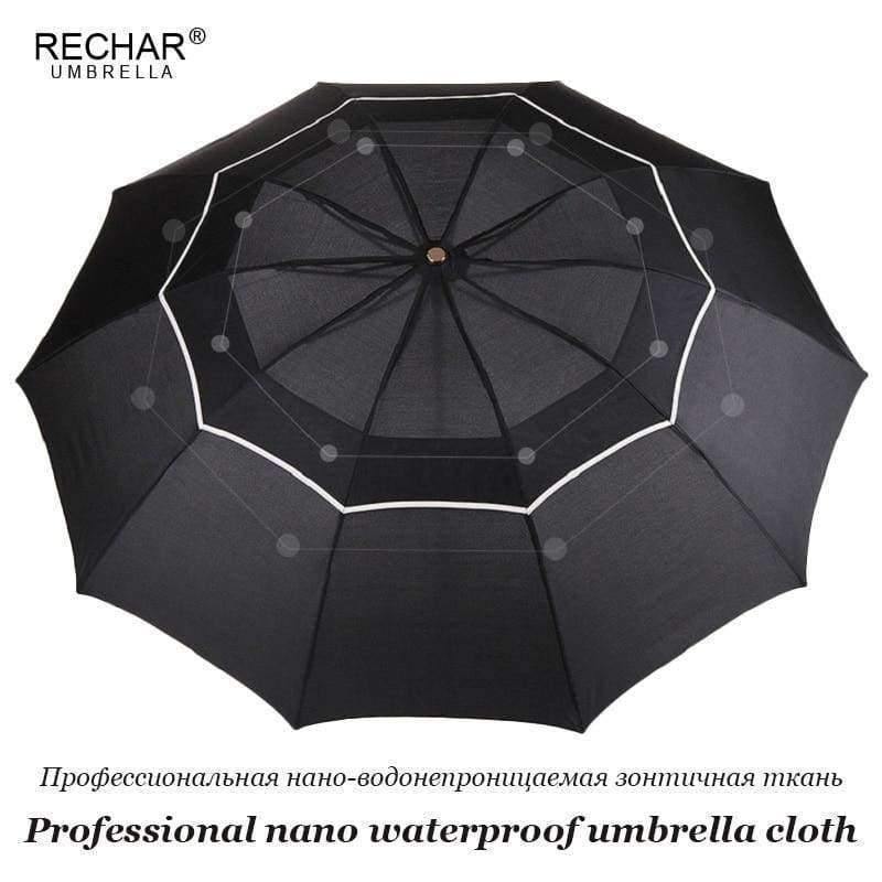 Planet Gates Quality Umbrella Rain Woman Men Windproof Double Layer Sun 3 Floding 112cm Paraguas Male Women Man Travel Umbrella